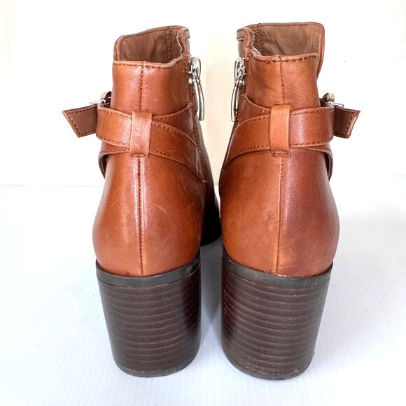 ESSEX LANE Boots Size 9.5 Leather Buckle Equestrian Preppy Minimalist Fall - Picture 7 of 12